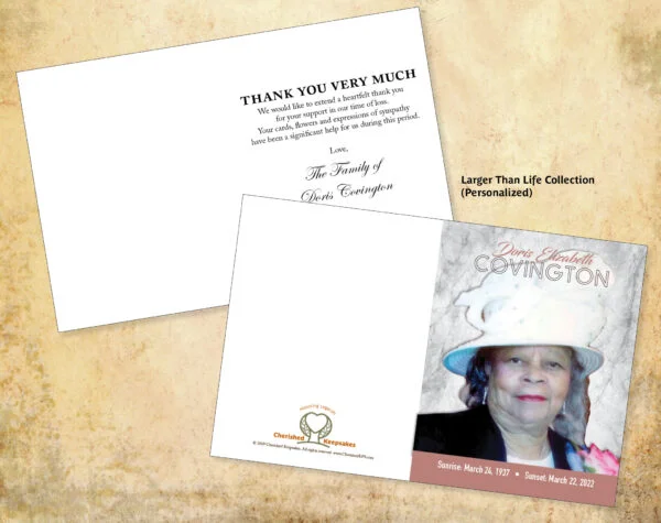 Acknowledgement / Thank You Cards: Larger Than Life Collection