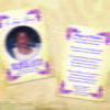Laminated Prayer Cards: Elegant Rose Collection